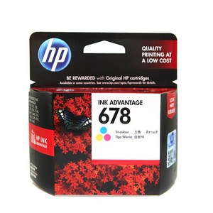 HP HP정품잉크 No.678 CZ107AA(검정)/CZ108AA(칼라), CZ108AA(칼라), 1개