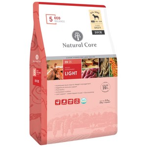 네츄럴코어 전연령 에코발란스5 유기농 라이트 체중관리 건식사료, 1개, 5.5kg, 다이어트
