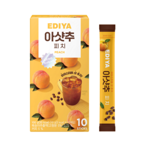 이디야 아샷추 피치 복숭아맛, 4개, 10개입, 10g