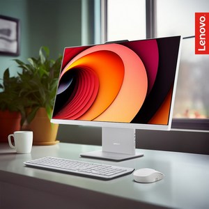 레노버 일체형PC 데스크탑 사무용 컴퓨터 올인원PC 인텔 i5 윈도우11 홈