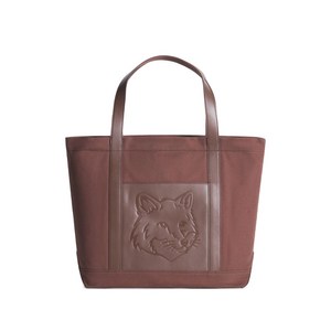 메종키츠네 라지 폭스 헤드 토트 백