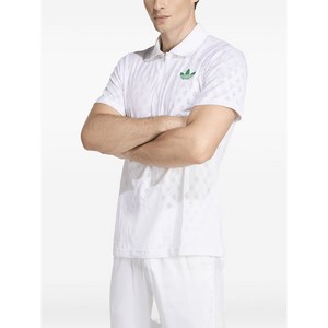 아디다스 지퍼 디테일 폴로 셔츠, 화이트계열, XL(KR 110)