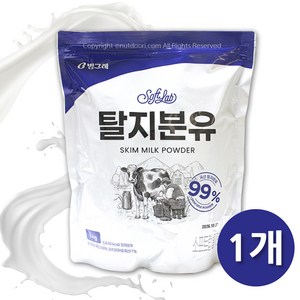 넛두리 탈지분유 1kg 빙그레 저지방 우유 분말 베이킹, 1kg, 1개