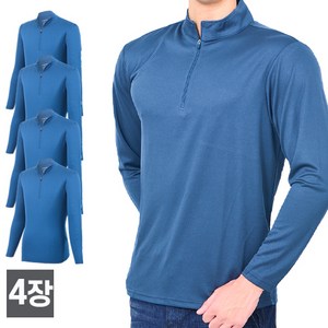 워킹맨 아울렛 4세트 봄 가을 시즌 쾌적한 쿨론 집업 티셔츠 AS227
