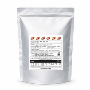 Nnature 동결건조 100% 딸기다이스 6mm 30g, 30g, 1개