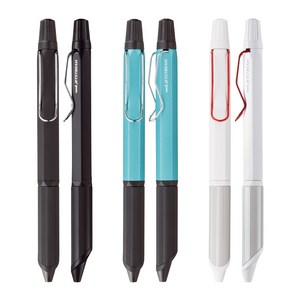 제트스트림 엣지 3색 유성볼펜 0.28mm, 투톤 터쿼이즈 (엣지 3색)