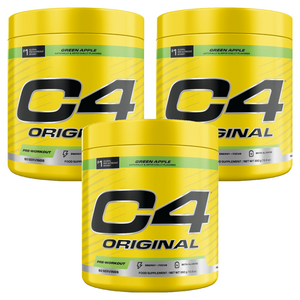 셀루코어 C4 오리지널 프리-워크아웃 그린 애플 맛, 390g, 3개