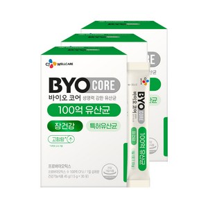 BYO 코어 건강한 생유산균 100억 30개입, 45g, 3개