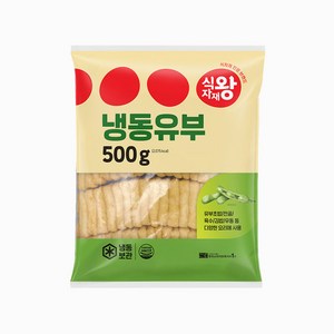 식자재왕 냉동유부 사각, 1개, 500g