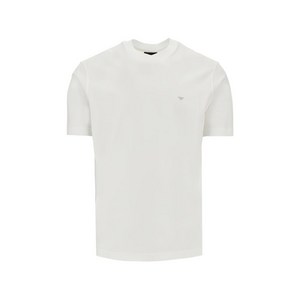 엠포리오아르마니 로고 디테일 티셔츠, 화이트계열, Standard XL(KR 105)