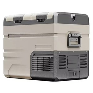 알피쿨 TA 시리즈 다용도 더블 도어 차량용 냉장고, 블랙 + 브라운, 45L