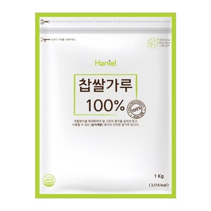 습식 찹쌀가루 100%, 1kg, 4개