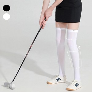 파르떼 골프 스타킹 니삭스 자외선 차단 냉감, 화이트