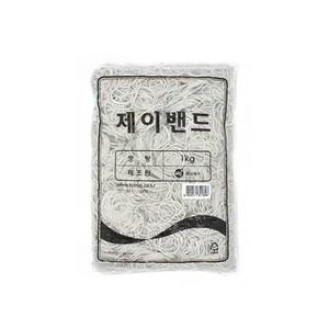 하나제이 고급칼라밴드 1kg 60 x 1.3 mm 제이밴드, 1개, 흰색(화이트)