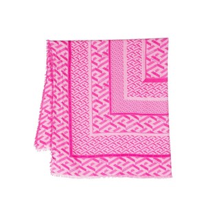 베르사체 all-over monogram-print scarf