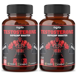 2개세트 아고비 허브테스토스테론 테스트레벨부스터 Herbal Testosterone-Booster 9200 mg 남성강화 보충제 효율 속도 영양, 2개