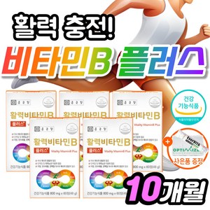 영양Pick 무기력 나른 엔 고함량 활력 비타민B 플러스 B1 B2 B6 B12 비오틴 판토텐산 나이아신 엽산 함유 청소년 직장인 40대 50대 식약처인증 건강기능식품, 48g, 6개