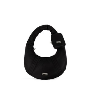 겐조 로고 아플리케 골지 디테일 숄더 백