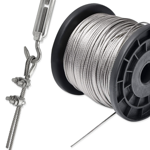 굿나잇몰 스텐 와이어 로프 100M 0.8mm 1mm 1.2mm 1.6mm 2mm 2.4mm 3.2mm, 1개, 2.0mm