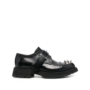 알렉산더맥퀸 스터드 토 캡 몽크 슈즈, Italy 39(KR 240), 블랙계열