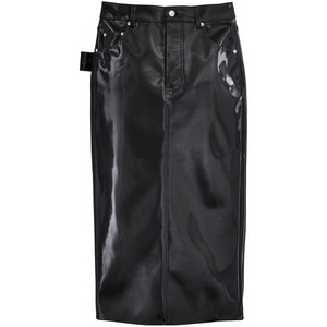 마크제이콥스 리플렉티브 미디 스커트, 블랙계열, US 00(KR 33)