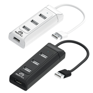 맥스틸 DM-HUB40C / USB 2.0 4포트 허브, DM-HUB40C USB허브 화이트, 화이트, 1개