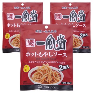 잇푸도 매운 콩나물 소스 파우치, 90g, 3개