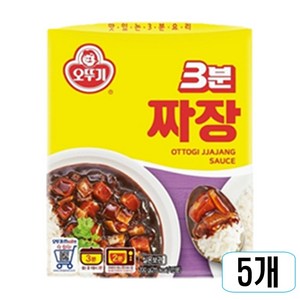 오뚜기3분 짜장, 200g, 5개