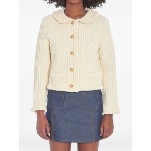 셀린느 코튼 가디건, 화이트계열, S(KR 55)