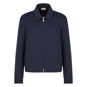 디올 핀스트라이프 집업 재킷, 블루계열, IT/FR 50(KR 105)