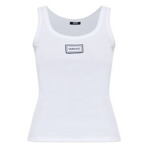 베르사체 로고 패치 탱크 탑, 화이트계열, Italy 40(KR 55)