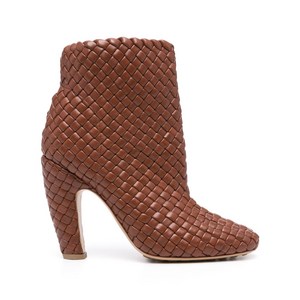 보테가 베네타 카날라초 가죽 부츠 100mm