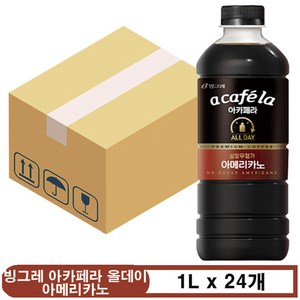 아카페라 올데이 아메리카노, 24개, 1L