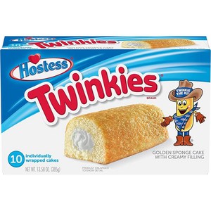 호스티스 트윙키 크리미 골든 스폰지 케이크 10개입 HOSTESS TWINKIES Creamy Golden Sponge Cake 10ct, 1개, 385g