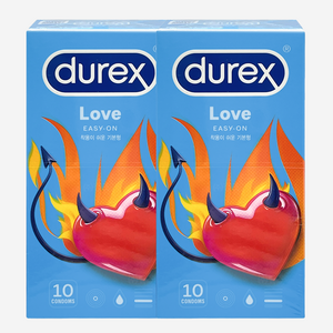 듀렉스 러브 일반형 콘돔, 10개입, 2개