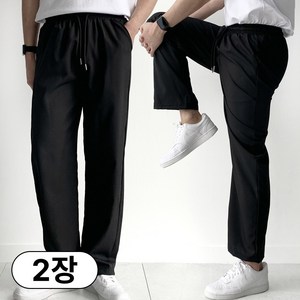 핏노블 1+1 남자 여름 바지 작업복 일자 쿨 트레이닝 팬츠