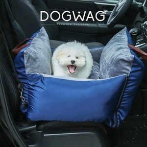 도그웨그 강아지 베이직 카시트 안전한 차량 애견 용품 자동차 드라이빙킷, 네이비, 1개