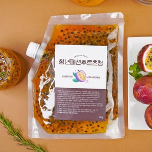 청년수제청 과일청 자일로스 수제 패션후르츠청, 1개, 1kg