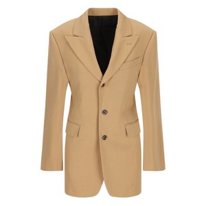 셀린느 버튼 울 블레이저, 베이지계열, FR 36(KR 44)