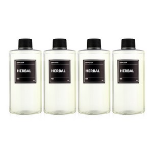 JSP디퓨저 2000ML(500ML 1+1+1+1 )리필액, 복숭아, 500ml, 4개