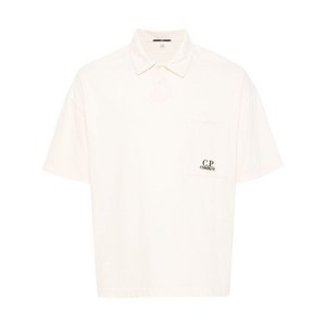 C.P.컴퍼니 로고 자수 폴로 셔츠