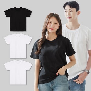 예스플러스 국내산 베이직 반팔면티 3P