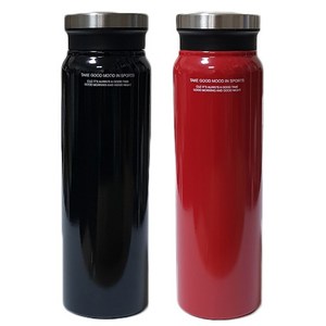 푸코 T21 보온텀블러 2p, 블랙, 레드, 750ml