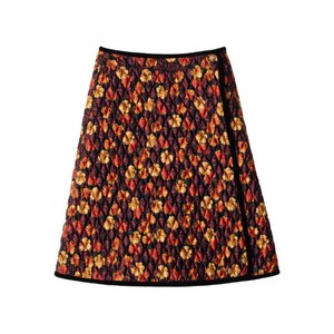 버버리 플로럴 프린트 퀼팅 스커트