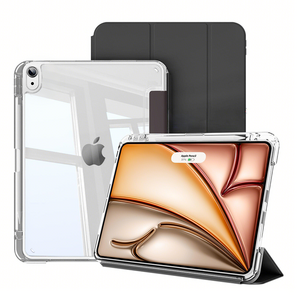 헤미션 아이패드 펜슬 수납 클리어 범퍼 스마트커버 태블릿 케이스 에어8/7/6 프로8/7/6/5/4/3세대 11/13인치
