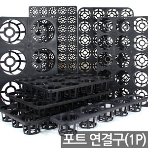 5구 ~ 50구 연결구 트레이 - 다육포트 묘목 모종 모종판 사각포트 모종 연결포트 모판 화분 다육이 재배 씨앗 포트 파종, 01_세인_연결구 5구