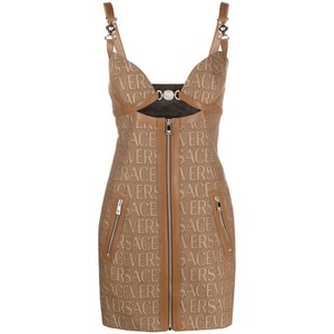 베르사체 올오버 미니 드레스, 베이지계열, Italy 42(KR 66)