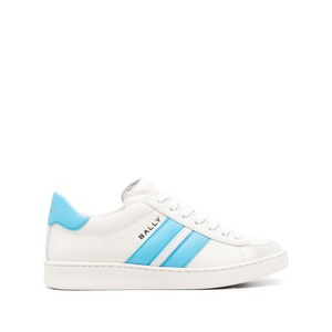 발리 타이거 가죽 스니커즈, Europe 36(KR 230), 화이트계열+블루계열