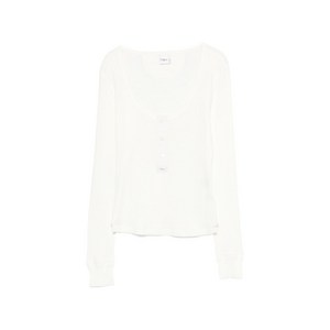 끌로에 헨리 스쿱 넥 티셔츠, 화이트계열, Standard M(KR 66)