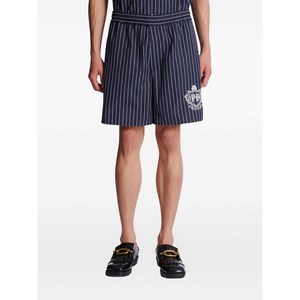 발망 핀스트라이프 자수 쇼츠, 블루계열, Standard XS(KR 100)